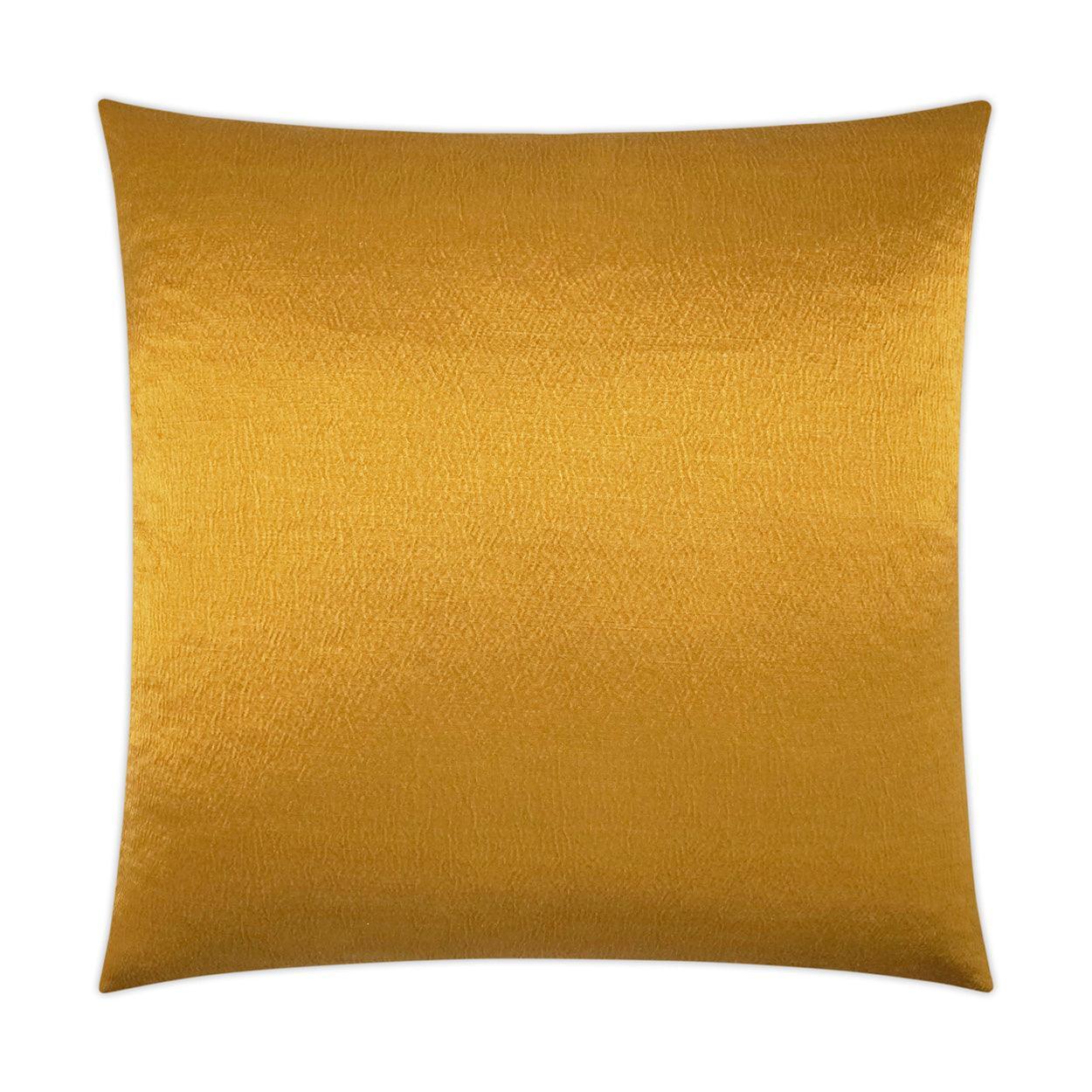 Lumis Gold Transitional Solid Gold Large Throw Pillow With Insert - Uptown Sebastian