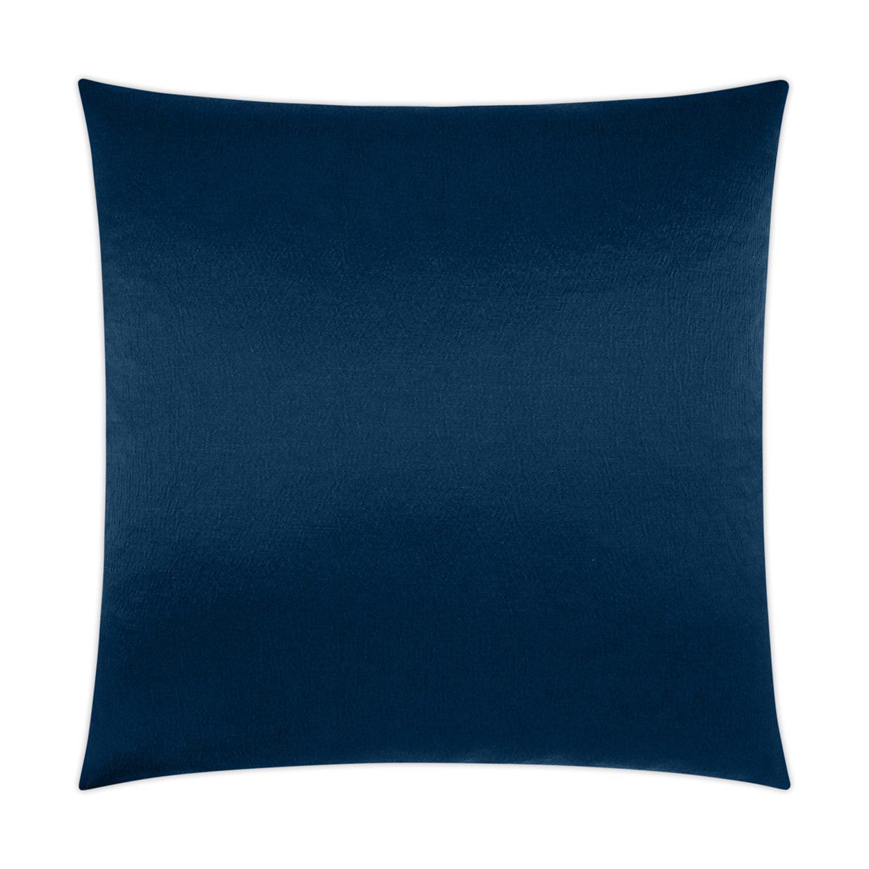 Lumis Navy Transitional Solid Navy Large Throw Pillow With Insert - Uptown Sebastian