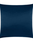 Lumis Navy Transitional Solid Navy Large Throw Pillow With Insert - Uptown Sebastian