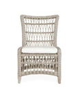 Mackinac All Weather Wicker Armless Dining Chair Sunbrella Cushions - Uptown Sebastian