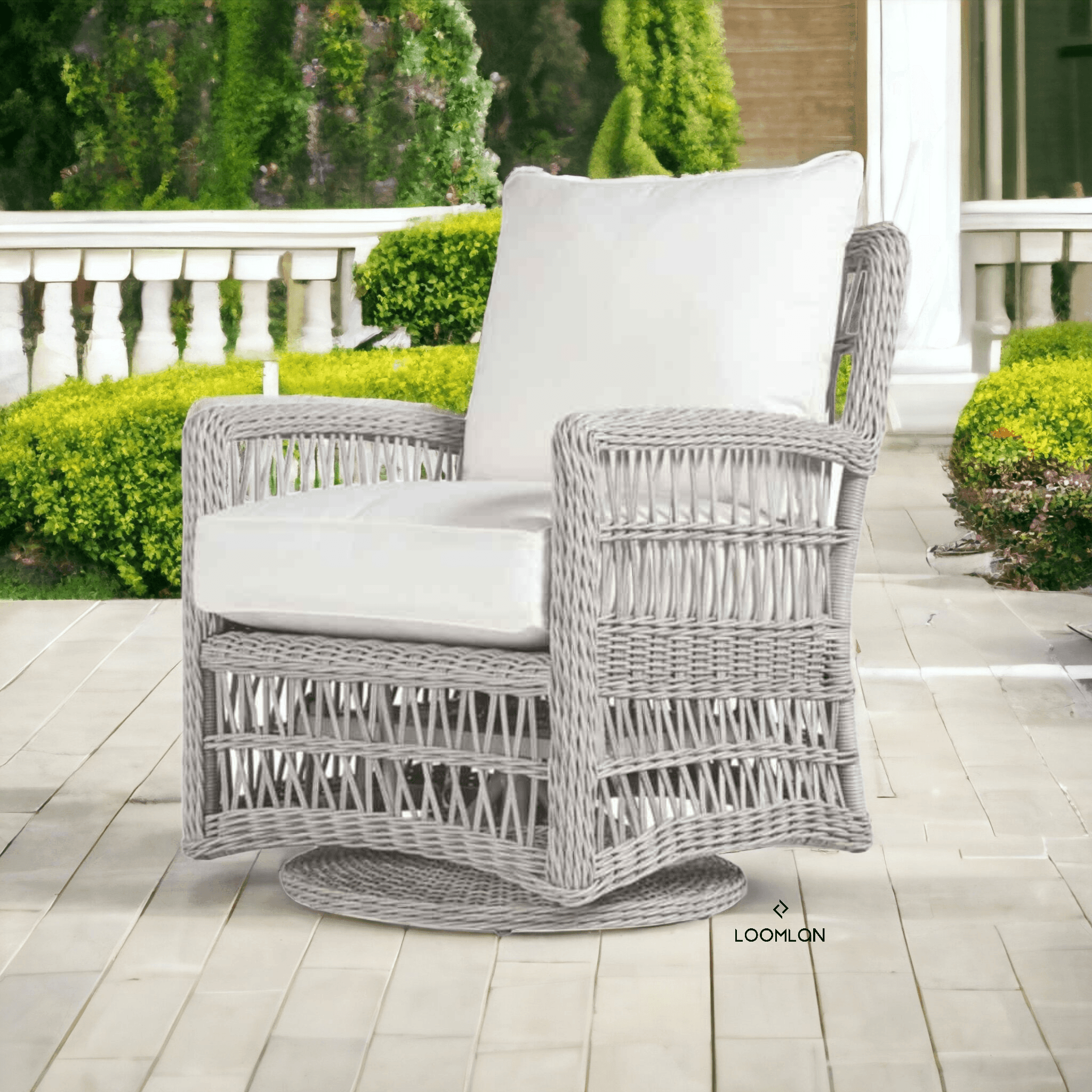 Mackinac Patio Lounge Set With Sofa Chairs Loveseat and Tables - Uptown Sebastian