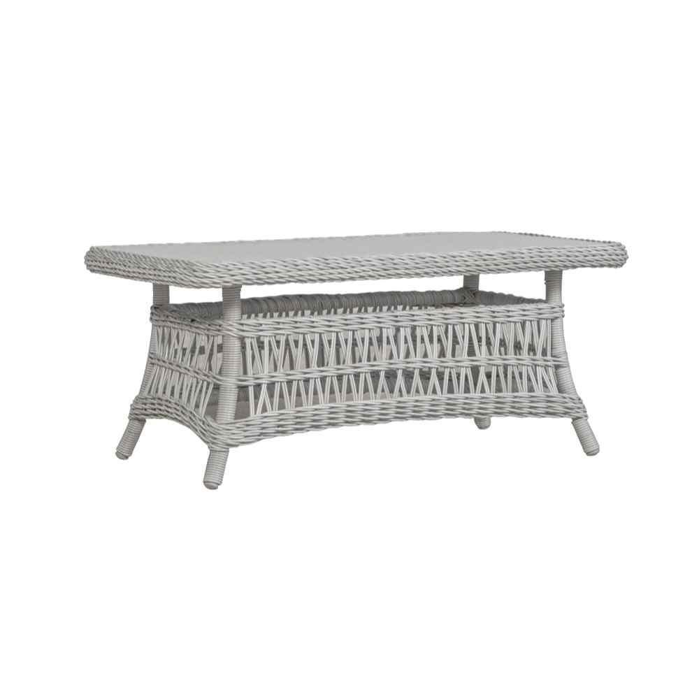 Mackinac Rectangular Wicker Patio Coffee Table Lloyd Flanders - Uptown Sebastian