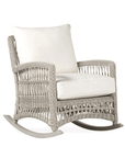 Mackinac Wicker Outdoor Rocker Lounge Chair With Cushions Lloyd Flanders - Uptown Sebastian