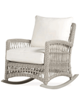 Mackinac Wicker Outdoor Rocker Lounge Chair With Cushions Lloyd Flanders - Uptown Sebastian