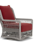 Mackinac Wicker Outdoor Swivel Glider Lounge Chair - High Back - Uptown Sebastian