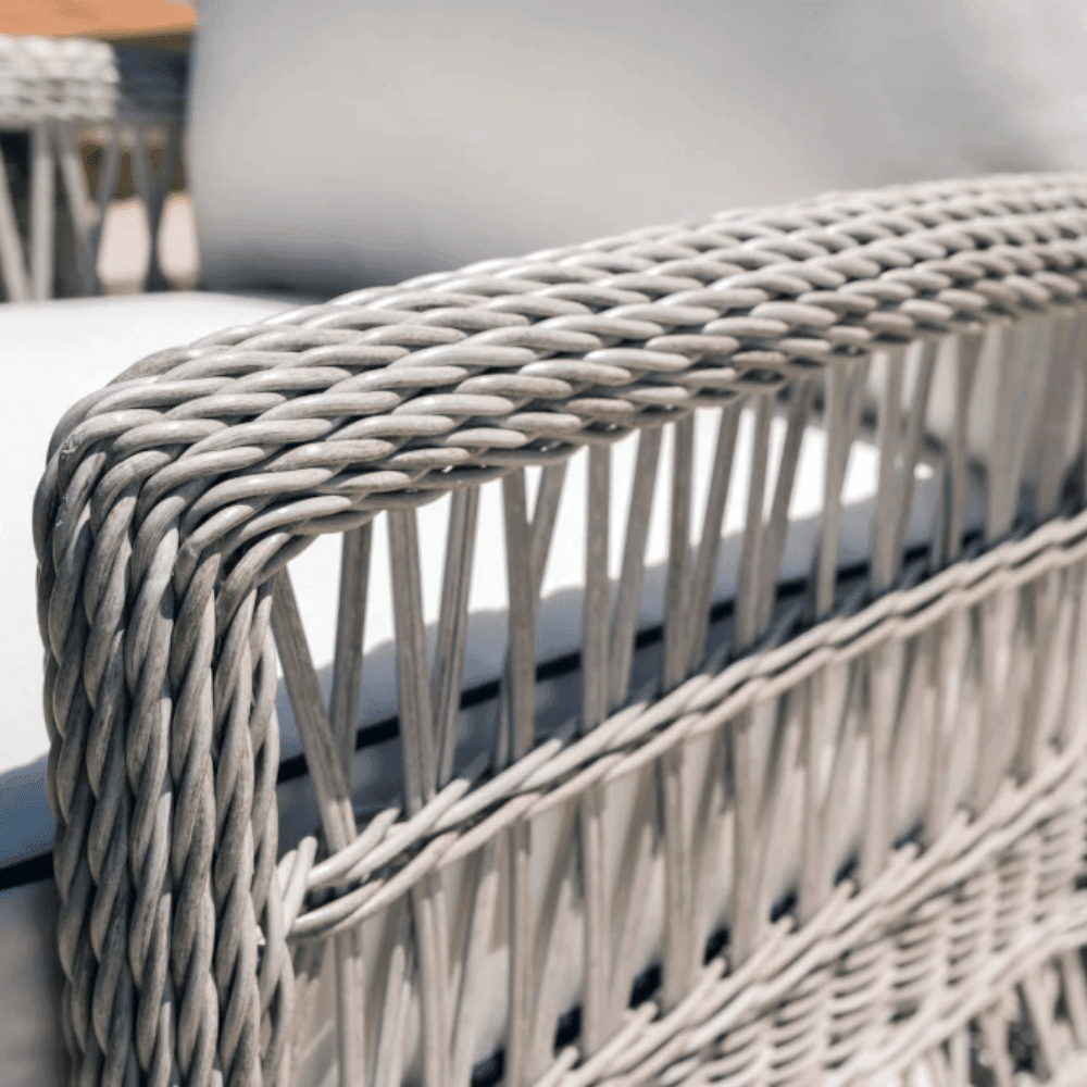 Mackinac Wicker Patio Furniture Set Loveseat and Lounge Chair Set - Uptown Sebastian