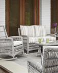 Mackinac Wicker Rocking Porch Lounge Set With Cushions Lloyd Flanders - Uptown Sebastian