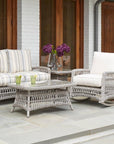 Mackinac Wicker Rocking Porch Lounge Set With Cushions Lloyd Flanders - Uptown Sebastian