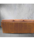 Made In the USA 90" Caramel Brown Leather Sofa Modern Hartford - Uptown Sebastian