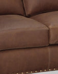 Made In the USA 90" Top Grain Leather Sofa Modern Hartford - Uptown Sebastian
