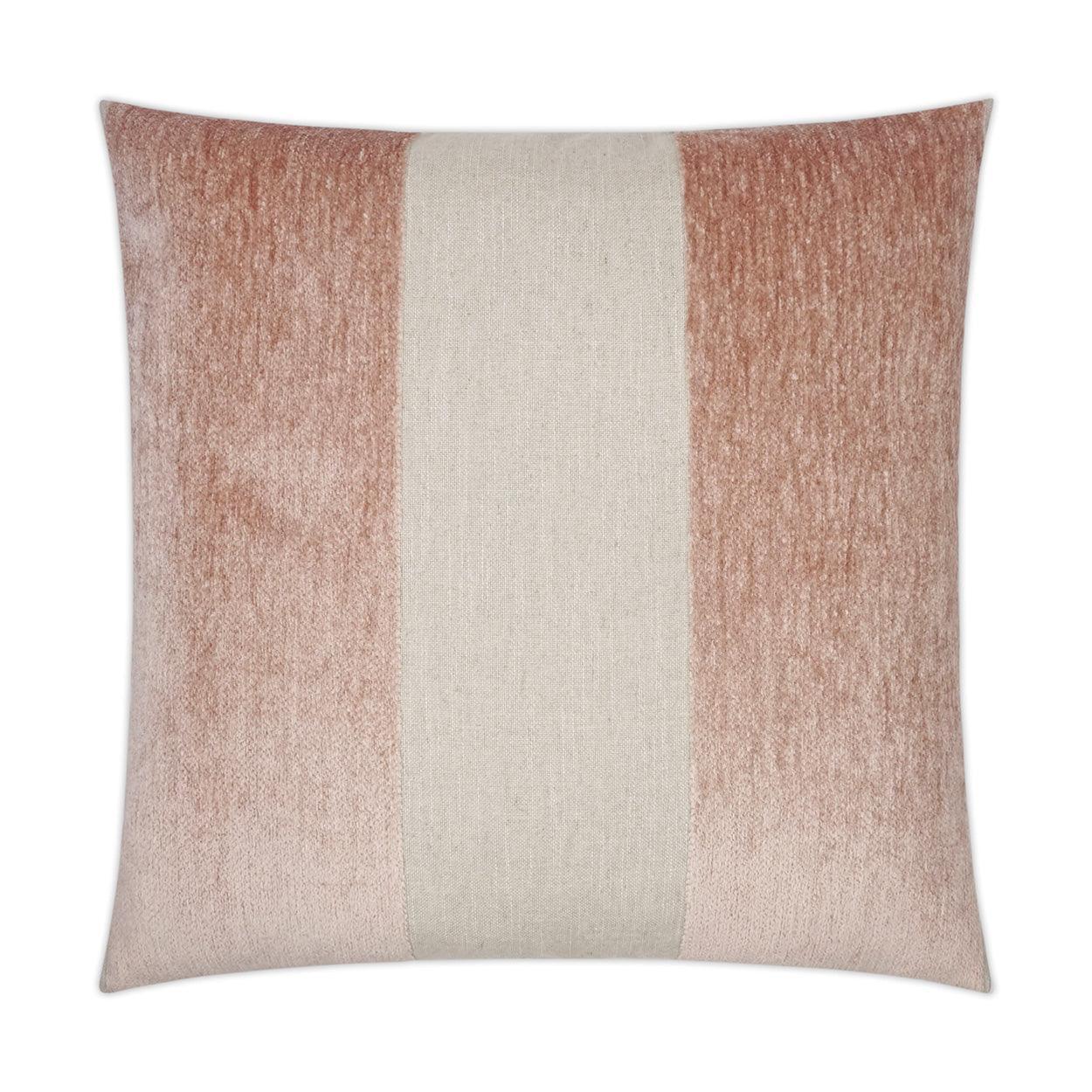 Magritte Blush Band / Ribbon Blush Large Throw Pillow With Insert - Uptown Sebastian