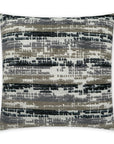 Maldon Ebony Abstract Black Large Throw Pillow With Insert - Uptown Sebastian