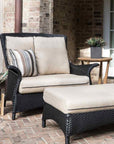 Mandalay Large Ottoman Premium Wicker Furniture Lloyd Flanders - Uptown Sebastian