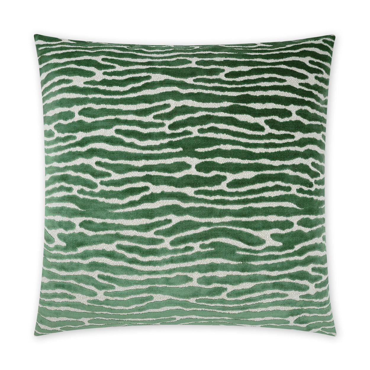 Marcel Green Abstract Animal Green Large Throw Pillow With Insert - Uptown Sebastian