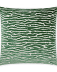 Marcel Green Abstract Animal Green Large Throw Pillow With Insert - Uptown Sebastian
