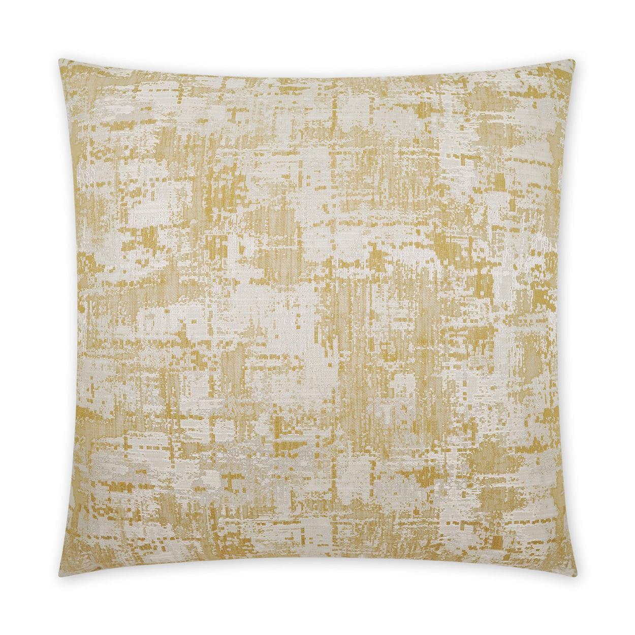 Mathilde Lemon Glam Yellow Large Throw Pillow With Insert - Uptown Sebastian