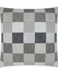 Matney Domino Geometric Grey Large Throw Pillow With Insert - Uptown Sebastian
