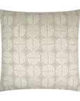 Medallions Oyster Dots Global Ivory Large Throw Pillow With Insert - Uptown Sebastian