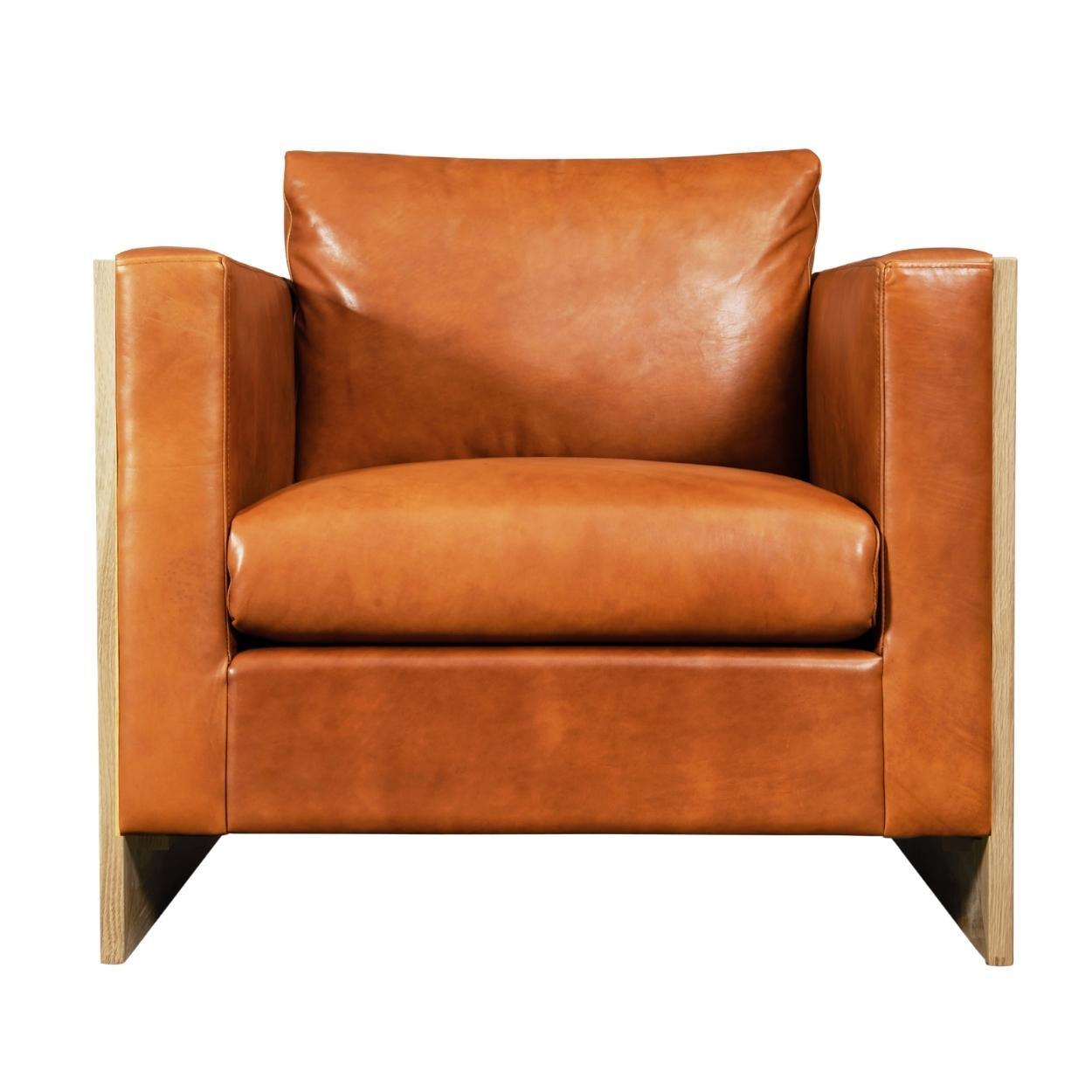 Mendenhall Premium Made to Order Leather Club Chair - Uptown Sebastian