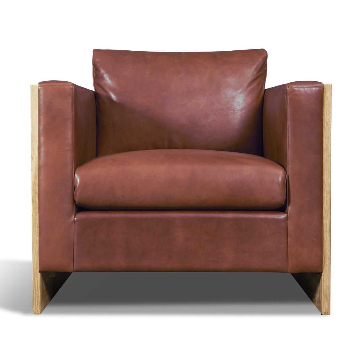 Mendenhall Premium Made to Order Leather Club Chair - Uptown Sebastian