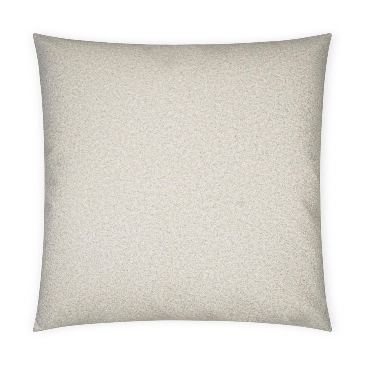 Merino Buff Solid Transitional Ivory Large Throw Pillow With Insert - Uptown Sebastian