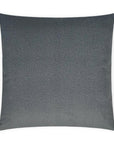 Merino Flannel Solid Grey Large Throw Pillow With Insert - Uptown Sebastian