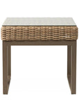 Milan 25" Square End Table Premium Wicker Furniture Made In USA - Uptown Sebastian