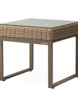 Milan 25" Square End Table Premium Wicker Furniture Made In USA - Uptown Sebastian