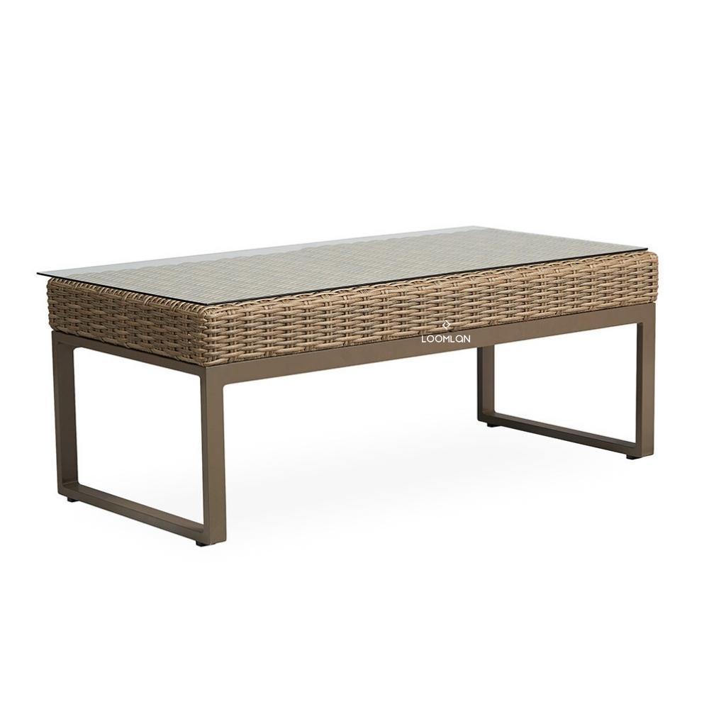 Milan 49" Rectangular Cocktail Table Made In USA Lloyd Flanders - Uptown Sebastian