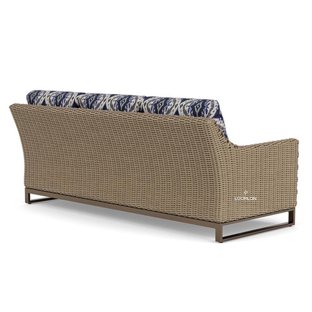 Milan Sofa Premium Wicker Furniture Made In USA Lloyd Flanders - Uptown Sebastian