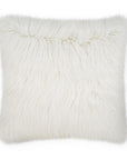 Minelli Faux Fur White Large Throw Pillow With Insert - Uptown Sebastian