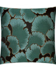 Misha Floral Turquoise Teal Large Throw Pillow With Insert - Uptown Sebastian