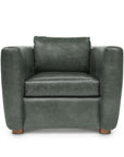 Modern Leather Club Chair Made to Order - Uptown Sebastian