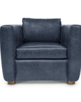 Modern Leather Club Chair Made to Order - Uptown Sebastian