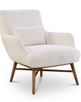 Modern Nubuck Leather Accent Chair Swell For Living Room - Uptown Sebastian