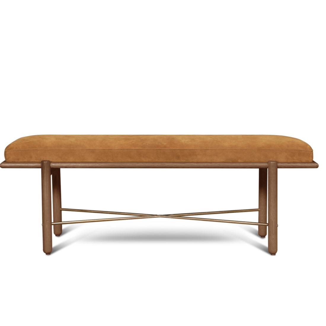 Modern Upholstered Suede Bedroom Bench Preston - Uptown Sebastian