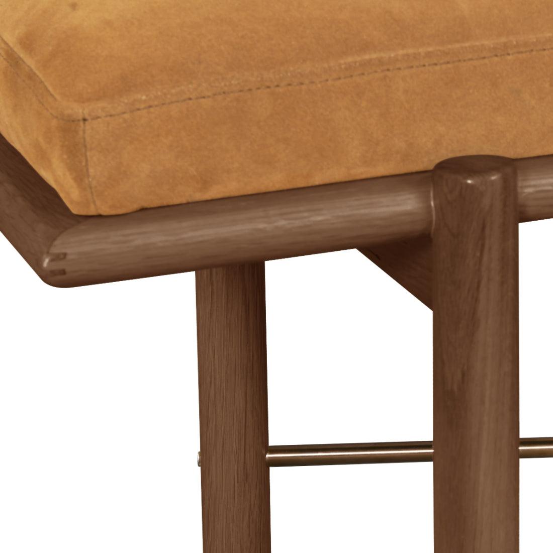 Modern Upholstered Suede Bedroom Bench Preston - Uptown Sebastian