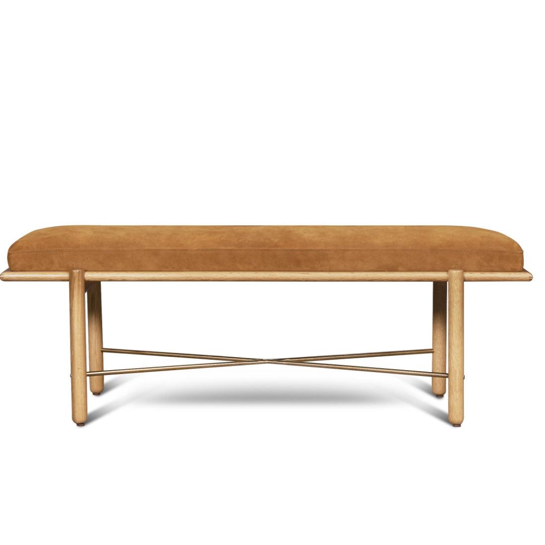 Modern Upholstered Suede Bedroom Bench Preston - Uptown Sebastian