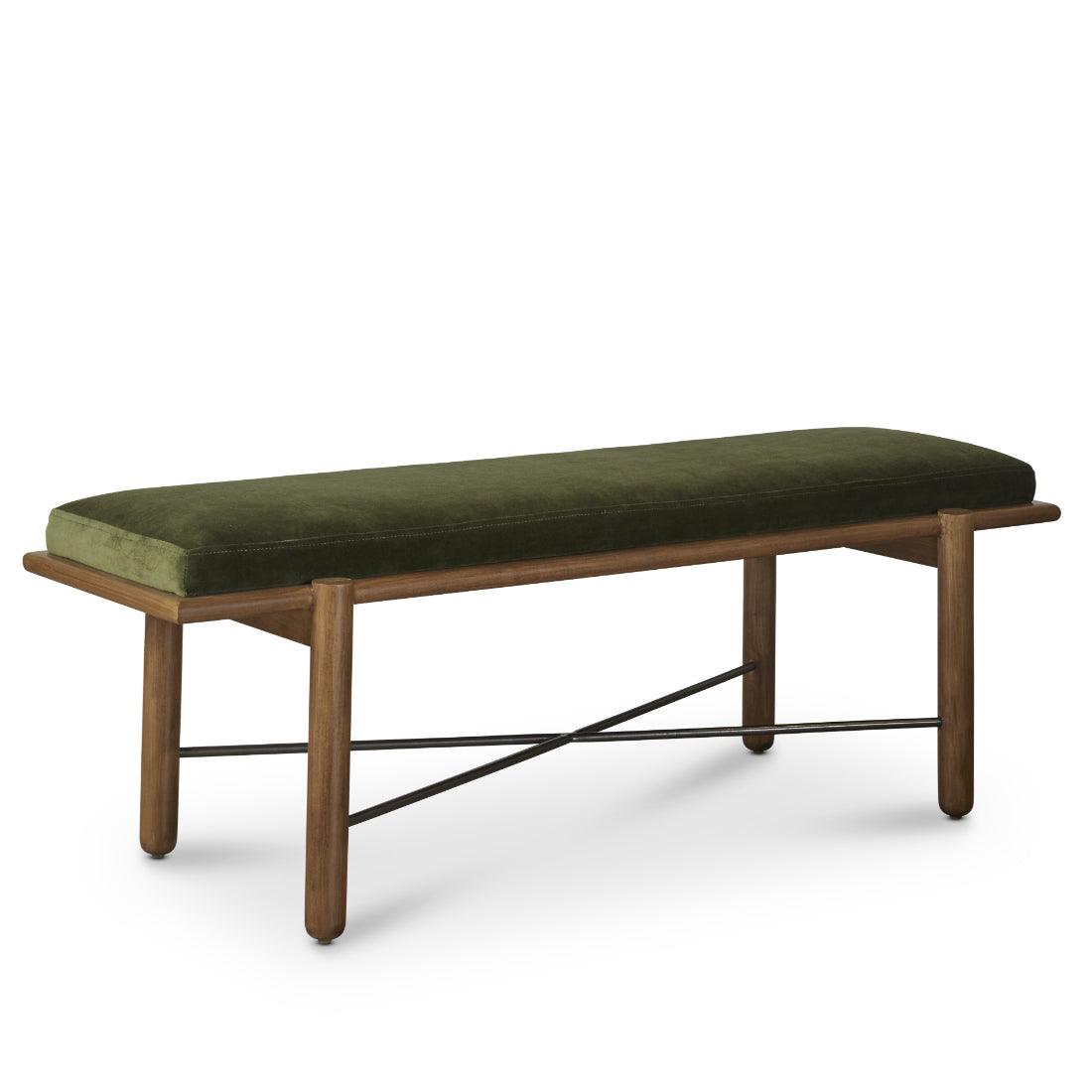 Modern Upholstered Suede Bedroom Bench Preston - Uptown Sebastian