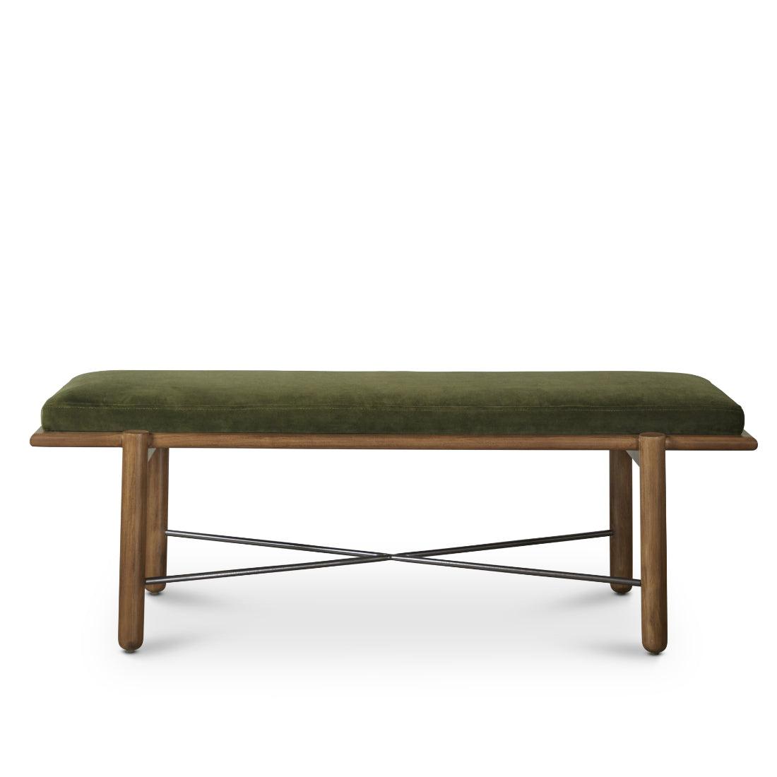 Modern Upholstered Suede Bedroom Bench Preston - Uptown Sebastian