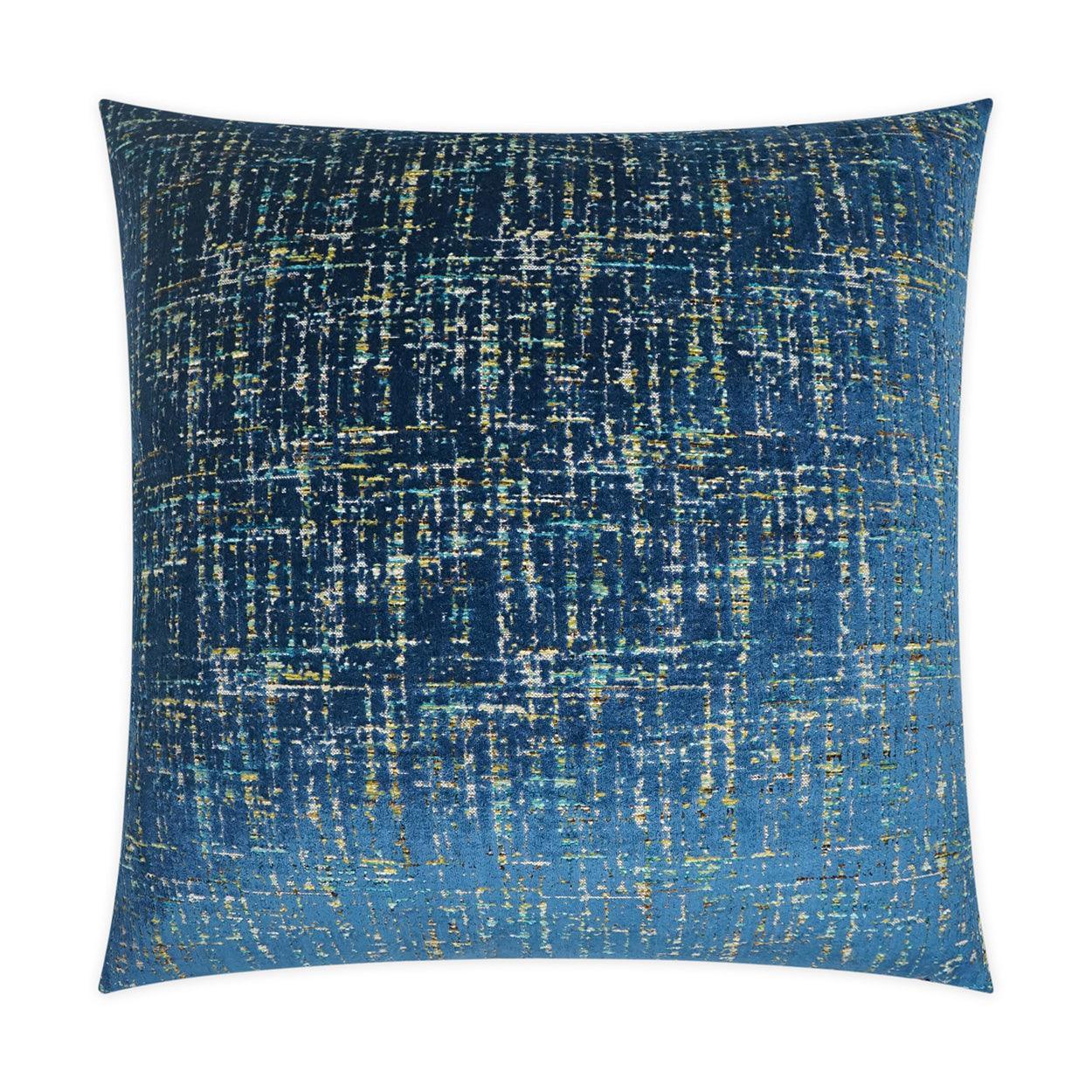 Moonstruck Blue Abstract Blue Large Throw Pillow With Insert - Uptown Sebastian