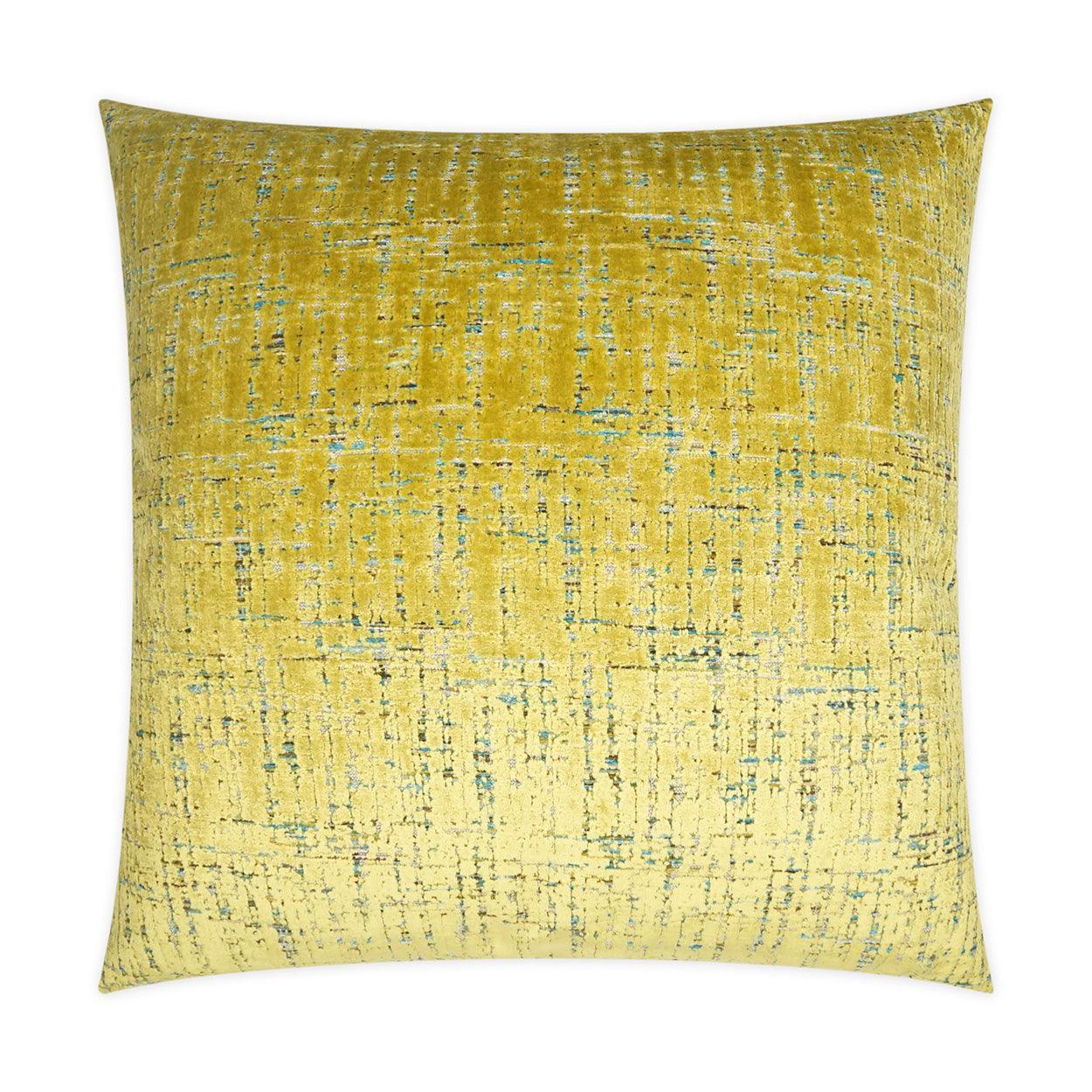 Moonstruck Sulfur Abstract Chartreuse Large Throw Pillow With Insert - Uptown Sebastian