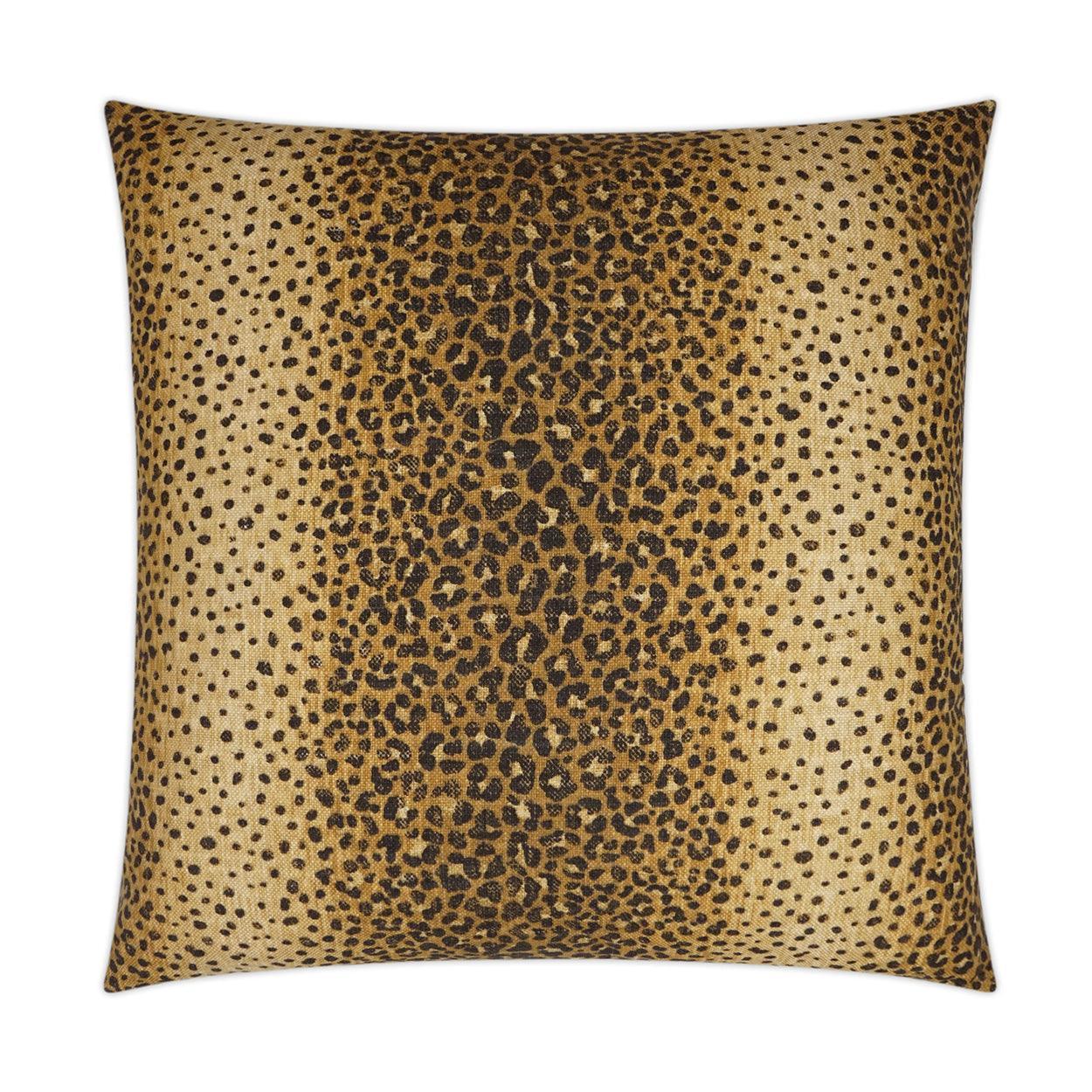 Nala Saffron Animal Tan Taupe Large Throw Pillow With Insert - Uptown Sebastian