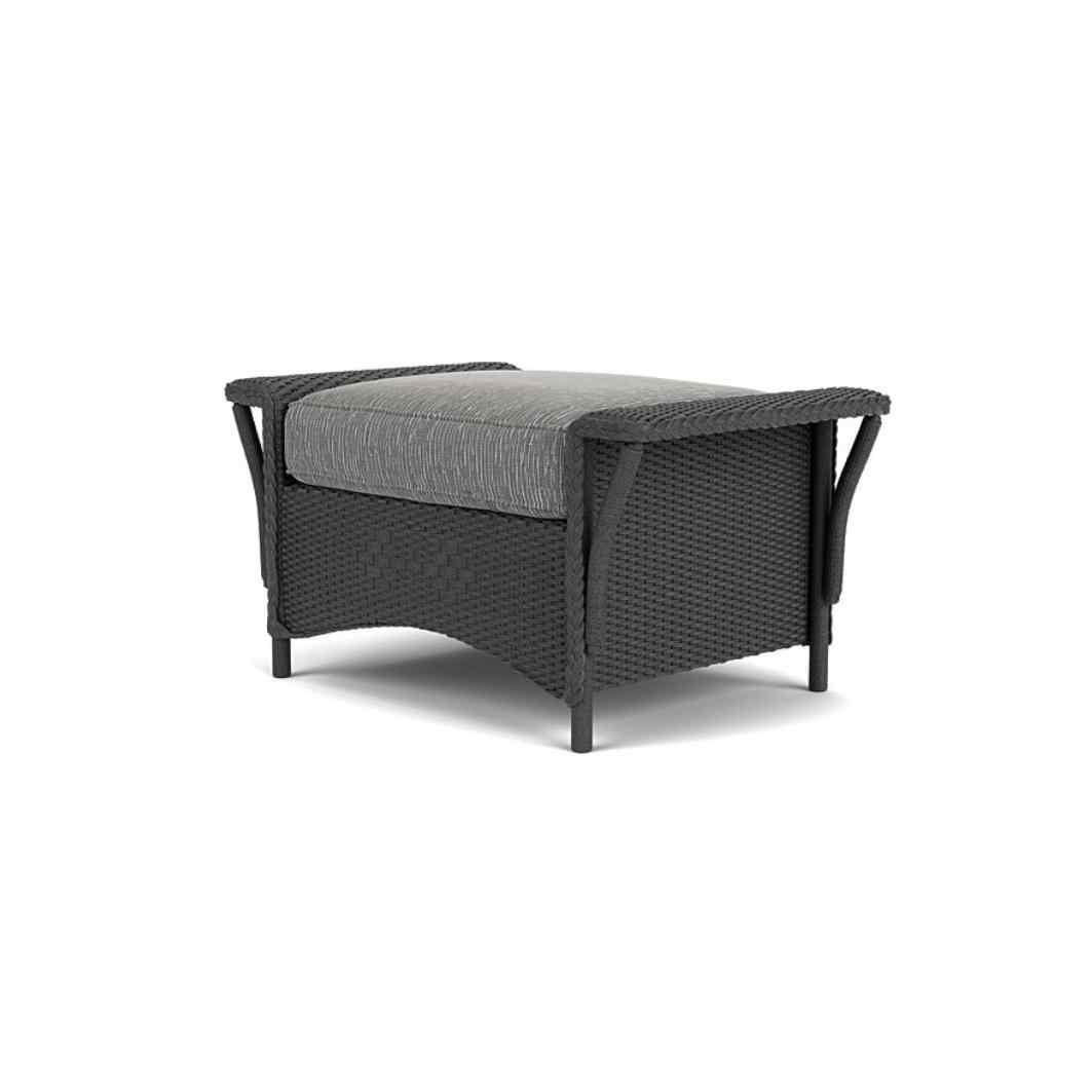 Nantucket Large Ottoman Premium Wicker Furniture Lloyd Flanders - Uptown Sebastian