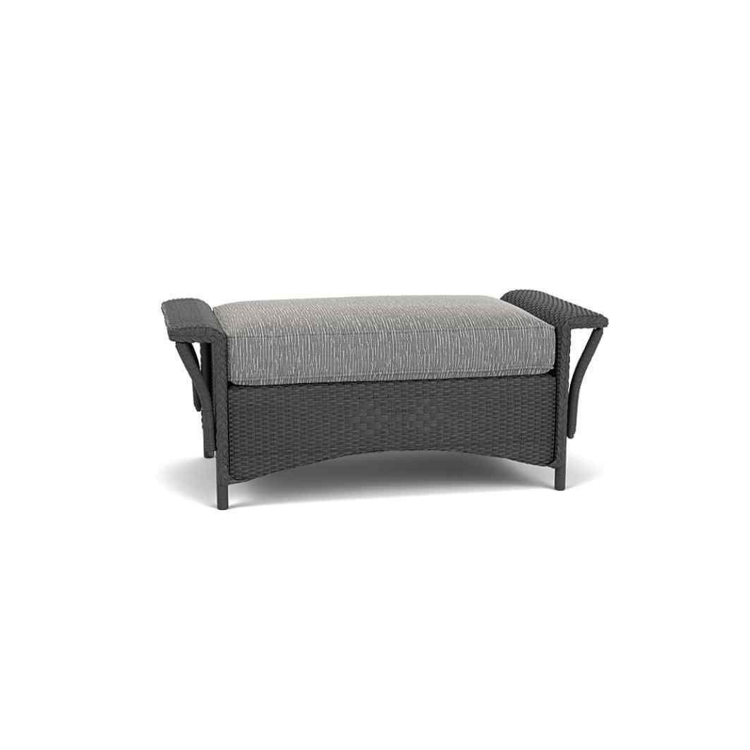 Nantucket Large Ottoman Premium Wicker Furniture Lloyd Flanders - Uptown Sebastian