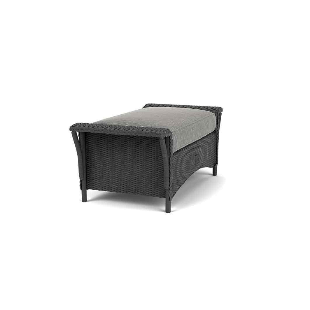 Nantucket Large Ottoman Premium Wicker Furniture Lloyd Flanders - Uptown Sebastian