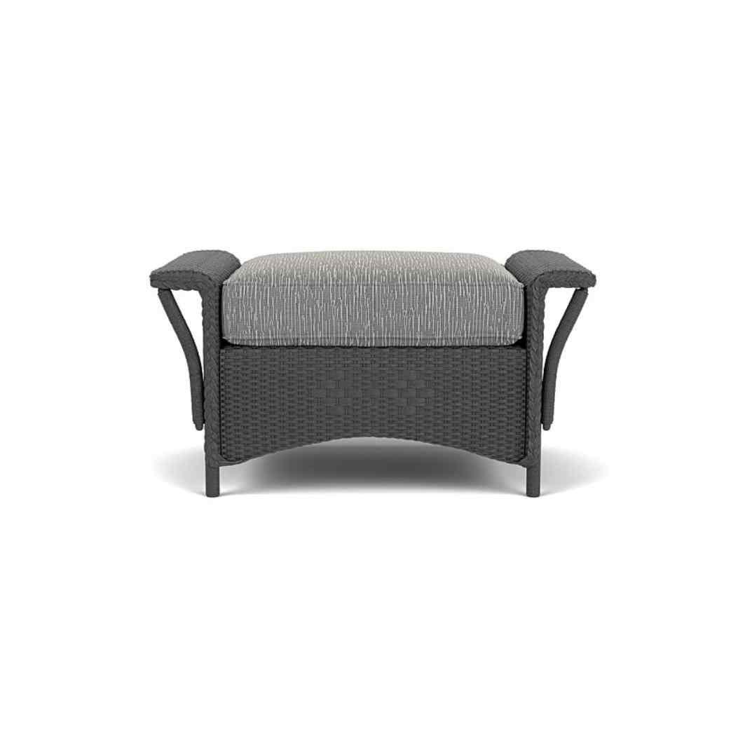 Nantucket Large Ottoman Premium Wicker Furniture Lloyd Flanders - Uptown Sebastian