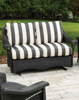 Nantucket Loveseat Glider Premium Wicker Furniture Lloyd Flanders - Uptown Sebastian