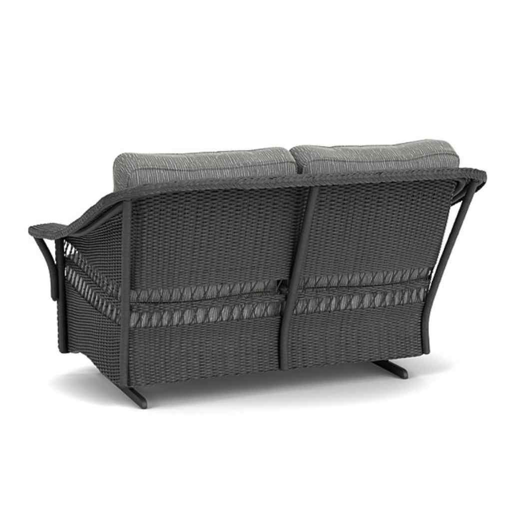 Nantucket Loveseat Glider Premium Wicker Furniture Lloyd Flanders - Uptown Sebastian