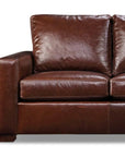 No Regrets Top Grain Leather Couch High Back Made In the USA - Uptown Sebastian